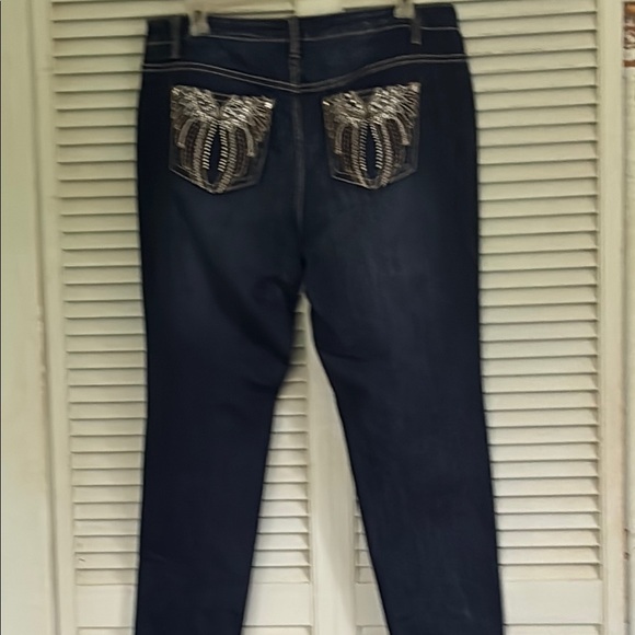 Plus size Avenue Blue Skinny Jeans Sleek Fit size 18 - Picture 13 of 14